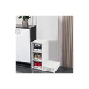 Stackable Shoe Storage Box Organiser With Clear Door