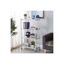 Foldable Storage Shelf With Wheels White