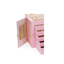 6 Layer Large Jewelry Box For Women With Drawers And Mirror