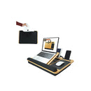 Bamboo Laptop Lap Desk Cushion Angle Adjustable And Sleeve Case Bag