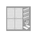 Wall Organiser Kit With 4 Modular Pegboards