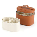 Makeup Case for Women Travel PU Cosmetic Organizer Brown