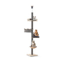 Floor To Ceiling Cat Tree With Adjustable Height