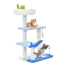 3 Level Ocean Themed Cat Tree With Sisal Covered Scratching Posts