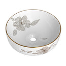 Bathroom Basin Ceramic Vanity Sink Hand Wash Bowl With Pattern 41X41Cm