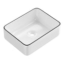 Bathroom Basin Ceramic Vanity Sink Hand Wash Bowl Above Counter 48X37Cm