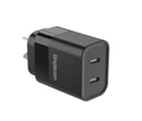 Simplecom Cu221 Dual Usb C Fast Wall Charger Pd 20W For Phone Tablet