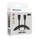 Verbatim Hdmi Cable 1M Black Support 4K Fhd