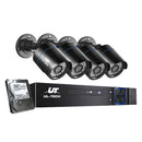 CCTV Security System 4CH DVR 4 Cameras 4TB Hard Drive