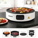Ceramic Cooktop Electric Hot Plate Countertop Grill Cooker White