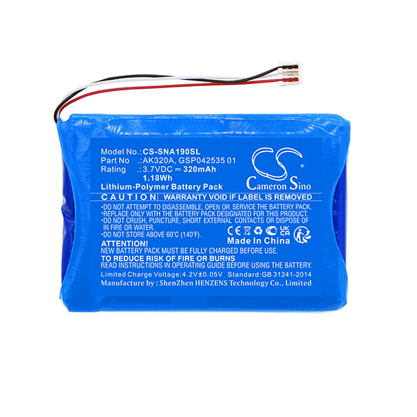 Cameron Sino Cs Sna190Sl 320Mah Battery For Agfeo Ip Multi Cell