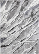 Opal Bloom Grey Plush Rug