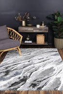 Opal Bloom Grey Plush Rug