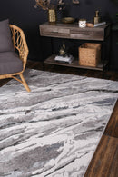 Opal Bloom Grey Plush Rug