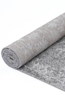 Orchid Bloom Grey Plush Rug