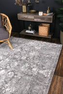 Orchid Bloom Grey Plush Rug