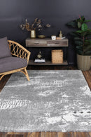 Pearl Bloom Grey Plush Rug