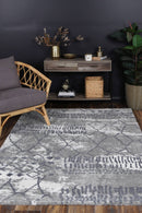 Pine Bloom Grey Plush Rug