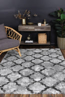 Rosewood Bloom Grey Plush Rug
