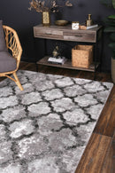 Rosewood Bloom Grey Plush Rug