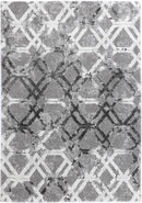 Saffron Bloom Grey Plush Rug