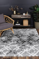 Saffron Bloom Grey Plush Rug