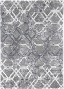 Sage Bloom Grey Plush Rug
