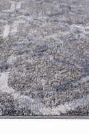 Sage Bloom Grey Plush Rug