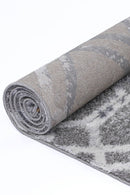Sage Bloom Grey Plush Rug