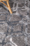Sage Bloom Grey Plush Rug