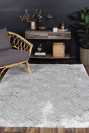 Seabreeze Bloom Grey Plush Rug