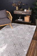 Seabreeze Bloom Grey Plush Rug