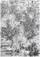 Silver Bloom Grey Plush Rug