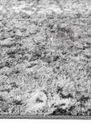 Silver Bloom Grey Plush Rug