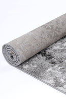 Silver Bloom Grey Plush Rug
