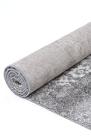 Solstice Bloom Grey Plush Rug