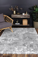 Solstice Bloom Grey Plush Rug