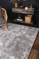 Solstice Bloom Grey Plush Rug