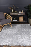 Starlight Bloom Grey Plush Rug