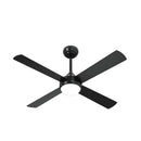 52'' AC Ceiling Fan with Light Remote Control 4 Blades Black