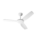 52'' Ceiling Fan DC 3 ABS Blades Remote Control Timer White