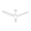 52" Ceiling Fan With Light DC Motor Remote Control White