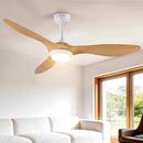 52'' Ceiling Fan DC Motor w/Light w/Remote - Wood