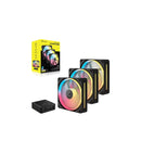 Corsair Icue Link Lx120R Rgb 120Mm Pwm Reverse Fans Triple Pack Black
