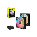 Corsair Icue Link Lx140R Rgb 140Mm Pwm Reverse Fans Starterkit Dual Pk