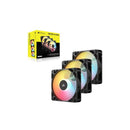 Corsair Rs120R Argb 120Mm Pwm Reverse Fans Triple Pack Black