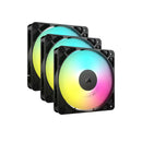 Corsair Rs120 Argb 120Mm Pwm Fans Triple Pack Black Rgb Lighting