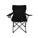 Camping Chairs Folding Arm Foldable Black