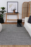 Tamarind Field Charcoal Reversible Wool Rug