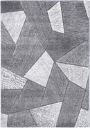 Tamarind Bloom Grey Geometric Rug